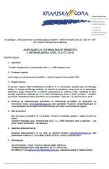 Javni razpis za sofinanciranje prireditev v občini Kranjska Gora za leto 2016 1